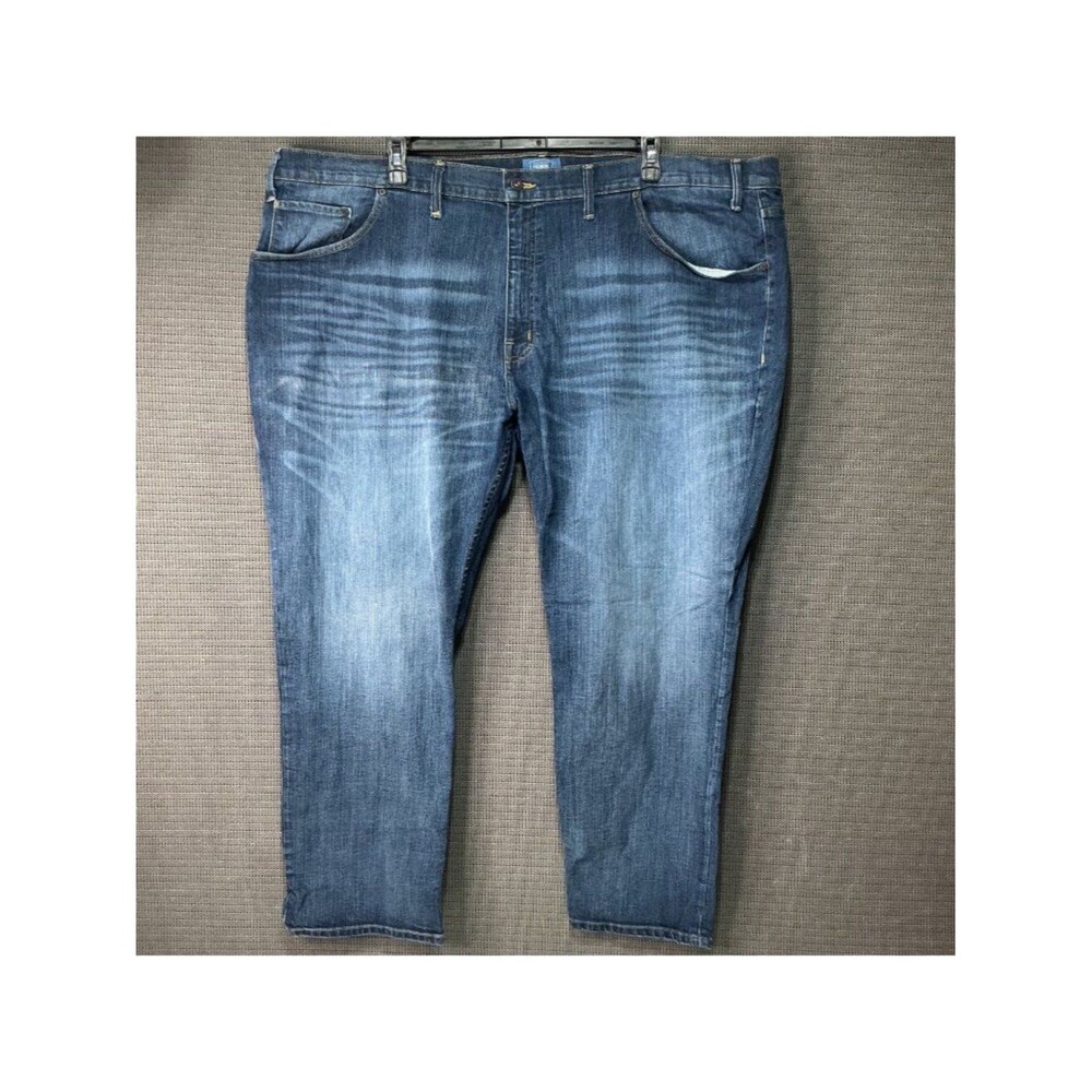 The Foundry Men's Athletic Fit Jeans 54x30 Blue Denim Stretch Casual Comfort